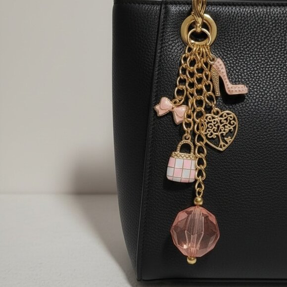 Soft Pink Glam Purse Charm - Picture 3 of 3